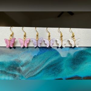 Stainless Steel Butterfly Earrings